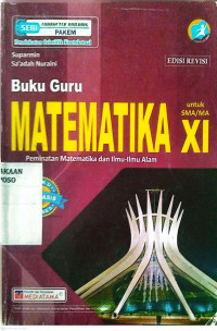 Image of Buku Guru MATEMATIKA Untuk SMA/MA XI Kurikulum 2013 Edisi Revisi